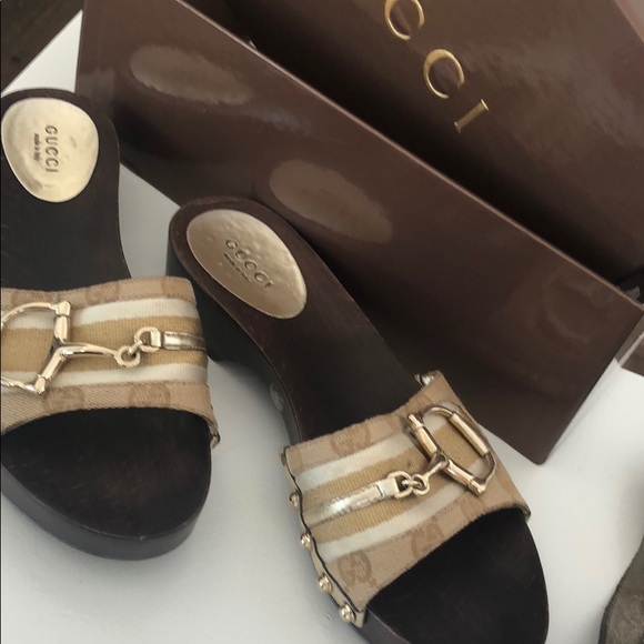 COPY - Authentic gucci gold clogs - Picture 2 of 5